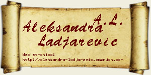 Aleksandra Lađarević vizit kartica